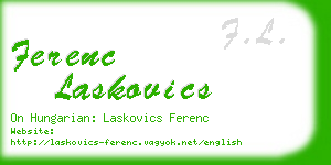 ferenc laskovics business card